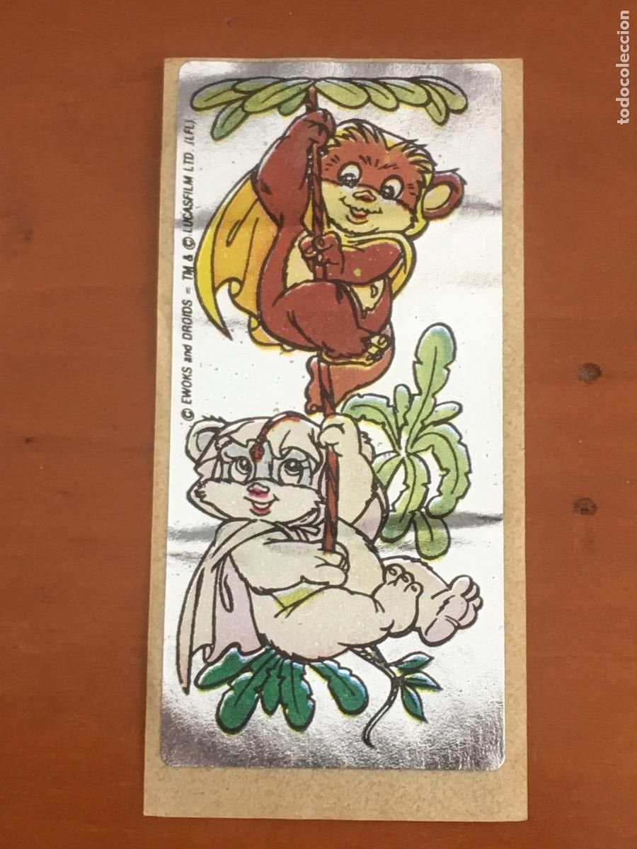 Collezionismo Figurine antiche: ewoks star wars guerra galaxias cromo chicle nunca pegado