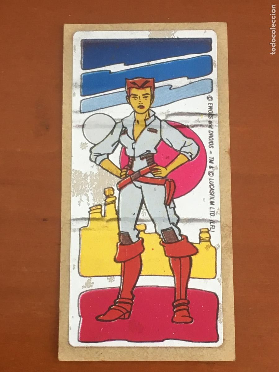 Coleccionismo Cromos antiguos: ewoks star wars guerra galaxias cromo chicle nunca pegado