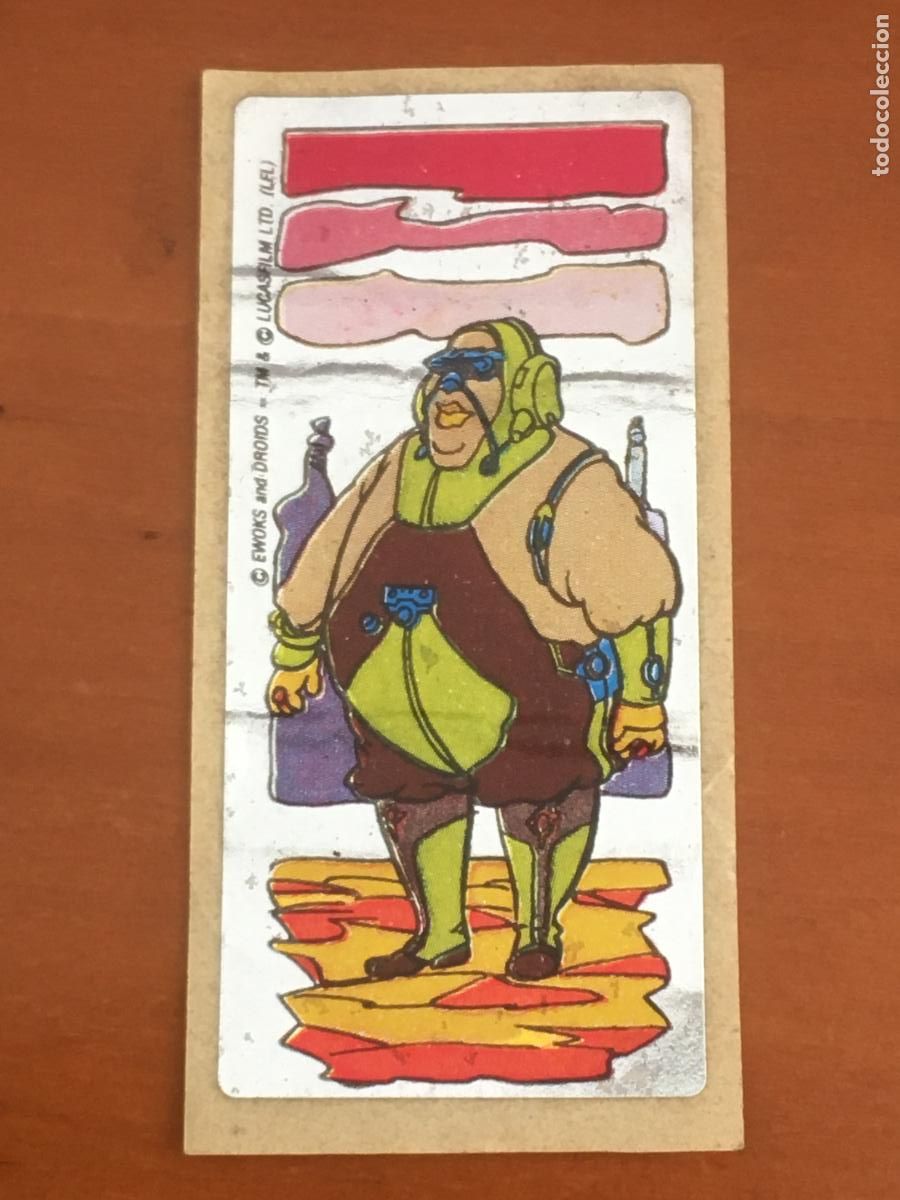 Collectable Antique Stickers: ewoks star wars guerra galaxias cromo chicle nunca pegado