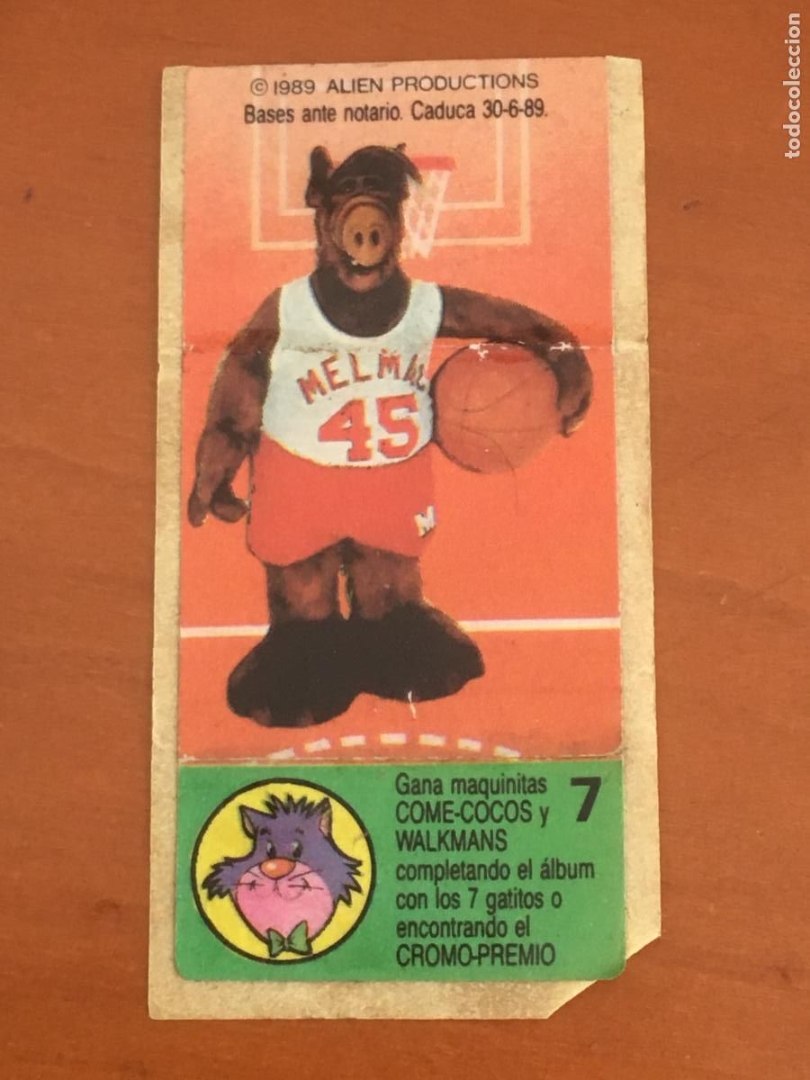 Collectable Antique Stickers: alf cromo chicle nunca pegado