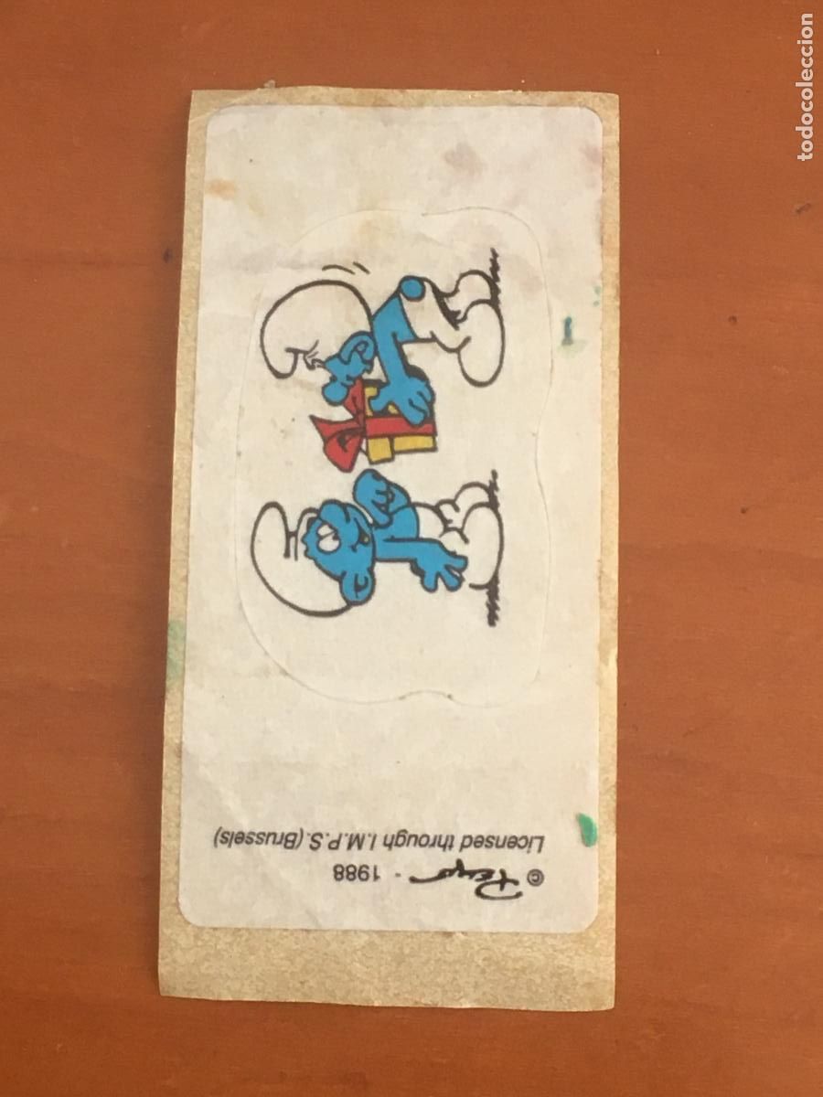 Sammeln alte Sammelbilder: pitufos cromo chicle nunca pegado