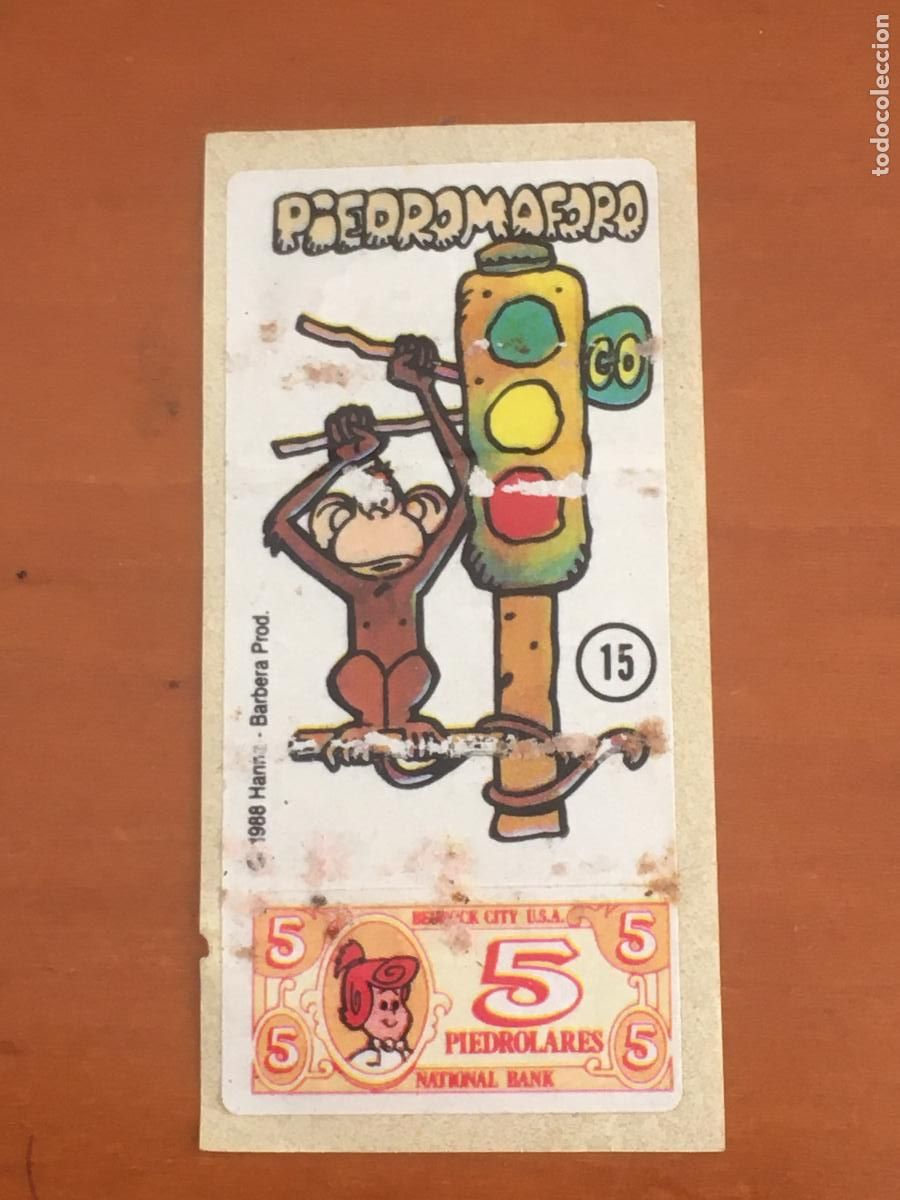 Coleccionismo Cromos antiguos: los picapiedra n&ordm; 15 cromo chicle nunca pegado