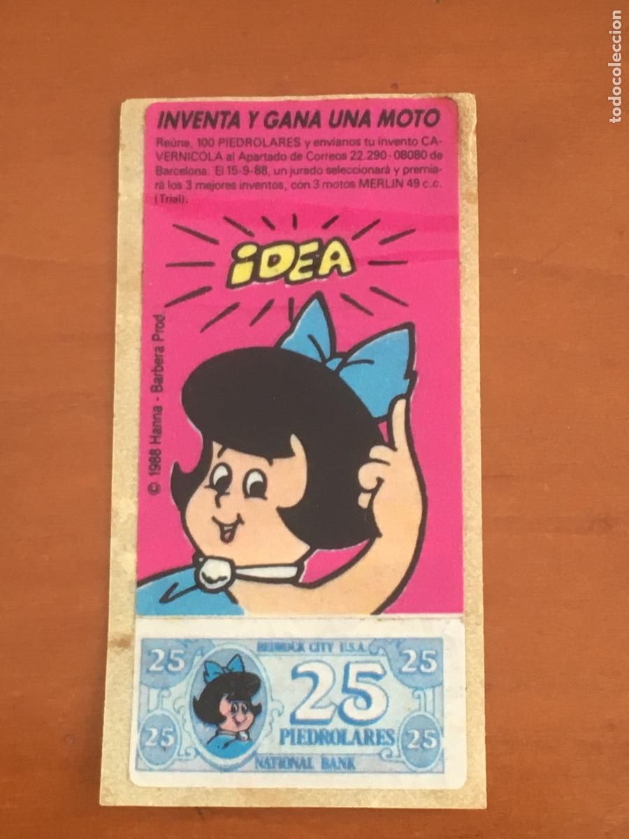 Coleccionismo Cromos antiguos: los picapiedra cromo chicle nunca pegado