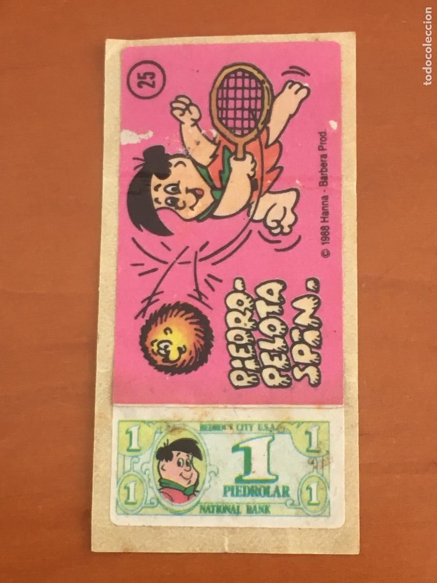 Coleccionismo Cromos antiguos: los picapiedra n&ordm; 25 cromo chicle nunca pegado