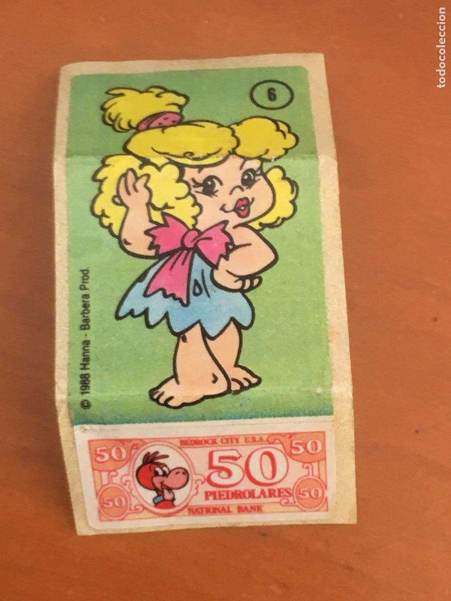 Coleccionismo Cromos antiguos: los picapiedra n&ordm; 6 cromo chicle nunca pegado