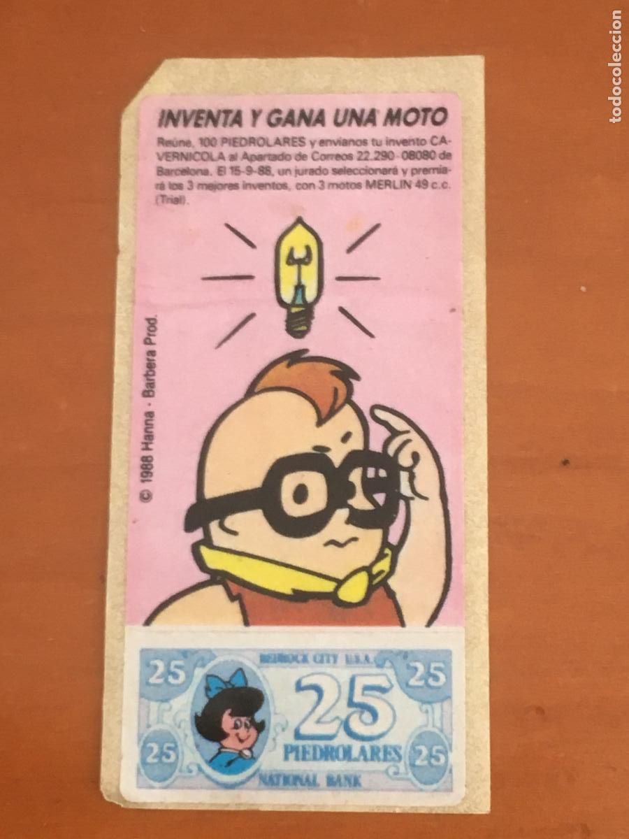 Coleccionismo Cromos antiguos: los picapiedra cromo chicle nunca pegado