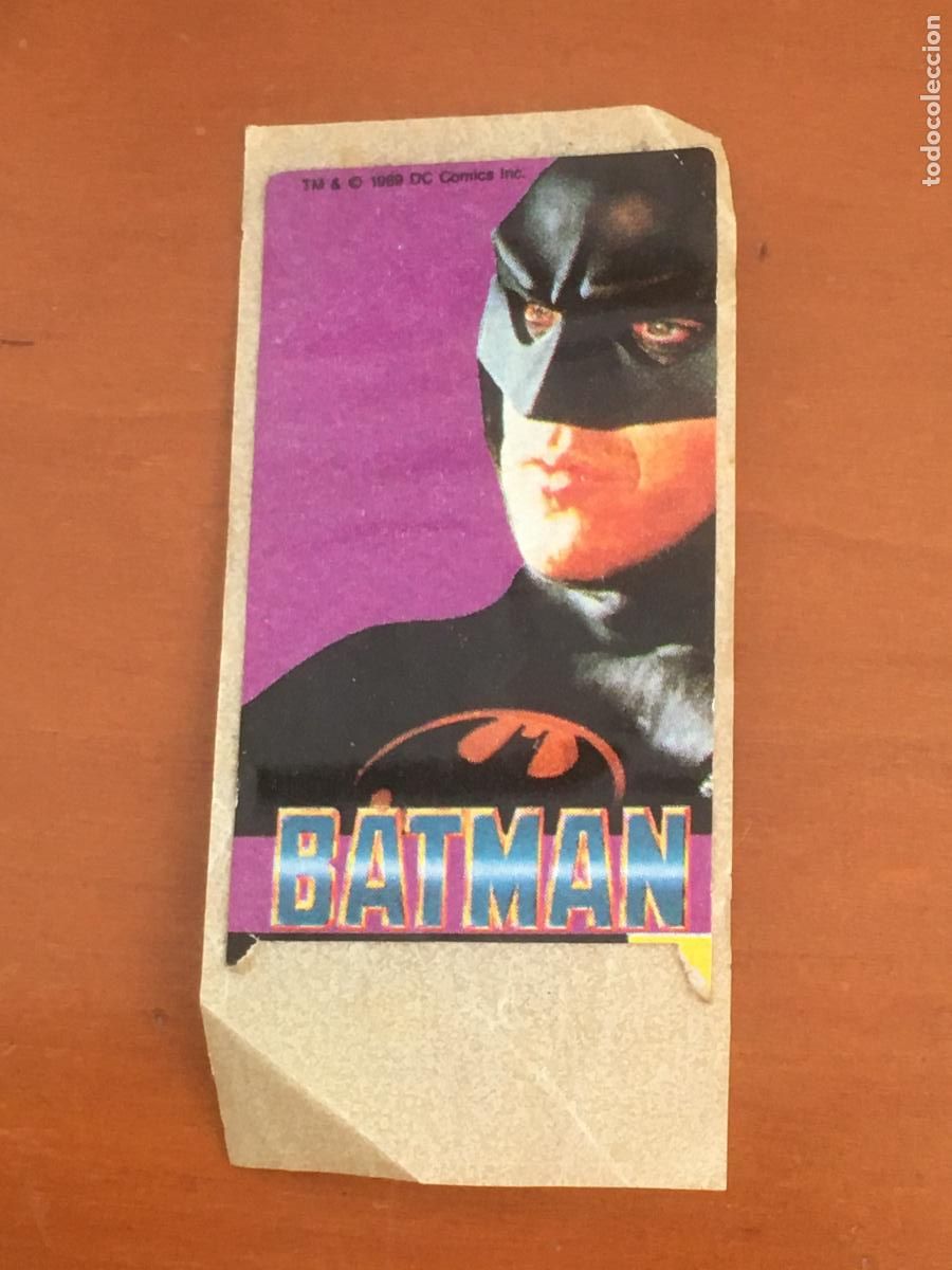 Coleccionismo Cromos antiguos: batman cromo chicle nunca pegado