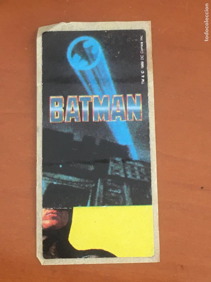 Coleccionismo Cromos antiguos: batman cromo chicle nunca pegado