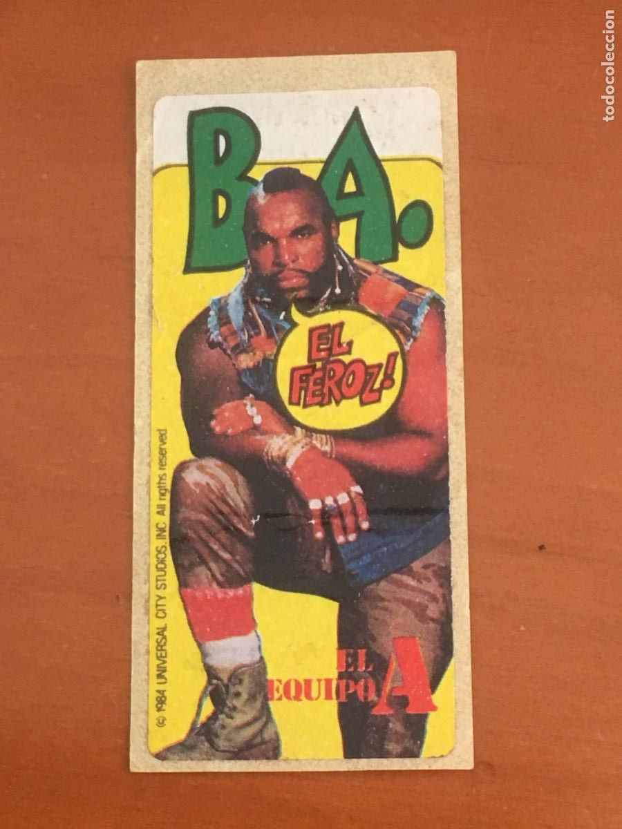 Coleccionismo Cromos antiguos: el equipo a the a team cromo chicle nunca pegado