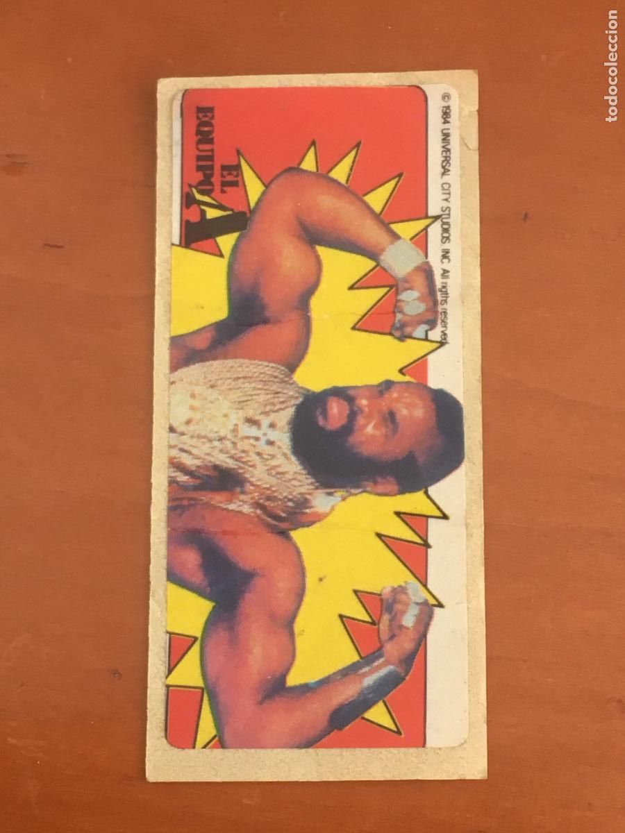 Coleccionismo Cromos antiguos: el equipo a the a team cromo chicle nunca pegado