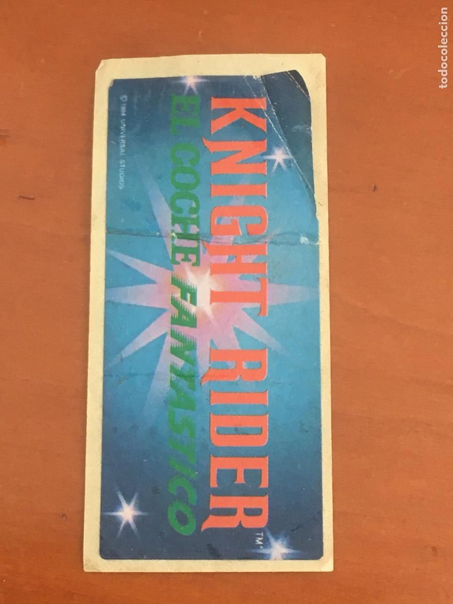 Coleccionismo Cromos antiguos: el coche fantastico knight rider cromo chicle nunca pegado