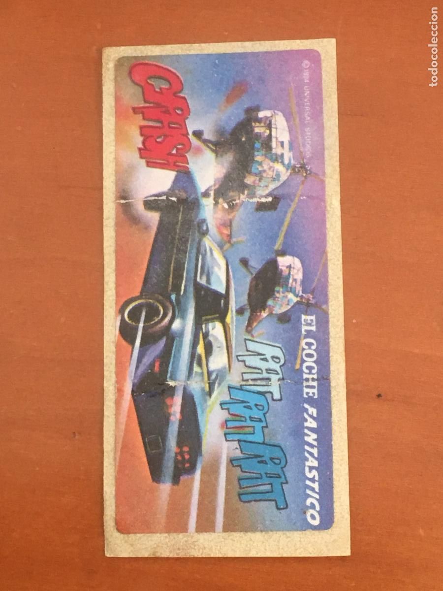 Coleccionismo Cromos antiguos: el coche fantastico knight rider cromo chicle nunca pegado