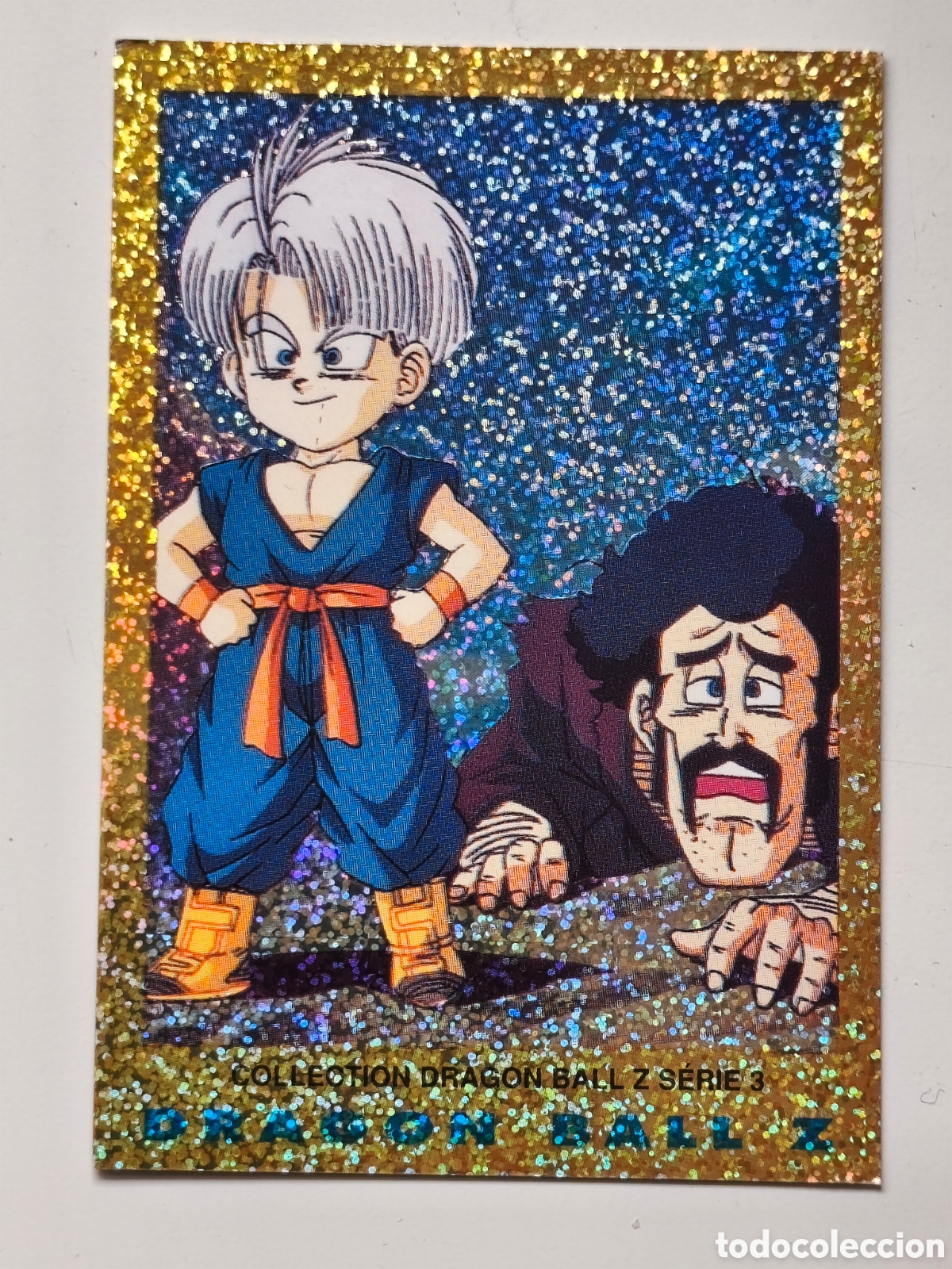 Coleccionismo Cromos antiguos: DRAGON BALL Z SERIE 3 DORADA - N&ordm; 92 - SATAN, TRUNKS - PANINI - BRILLANTE