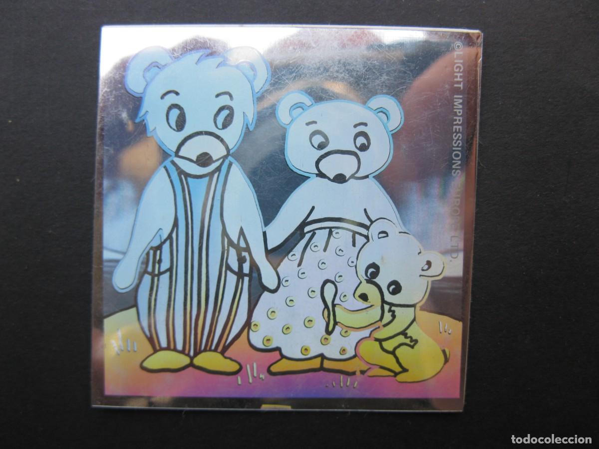 Coleccionismo Cromos antiguos: CROMO HOLOGR&Aacute;FICO DE LOS TRES OSITOS - LIGHT IMPRESSIONS EUROPE - NUNCA PEGADO.