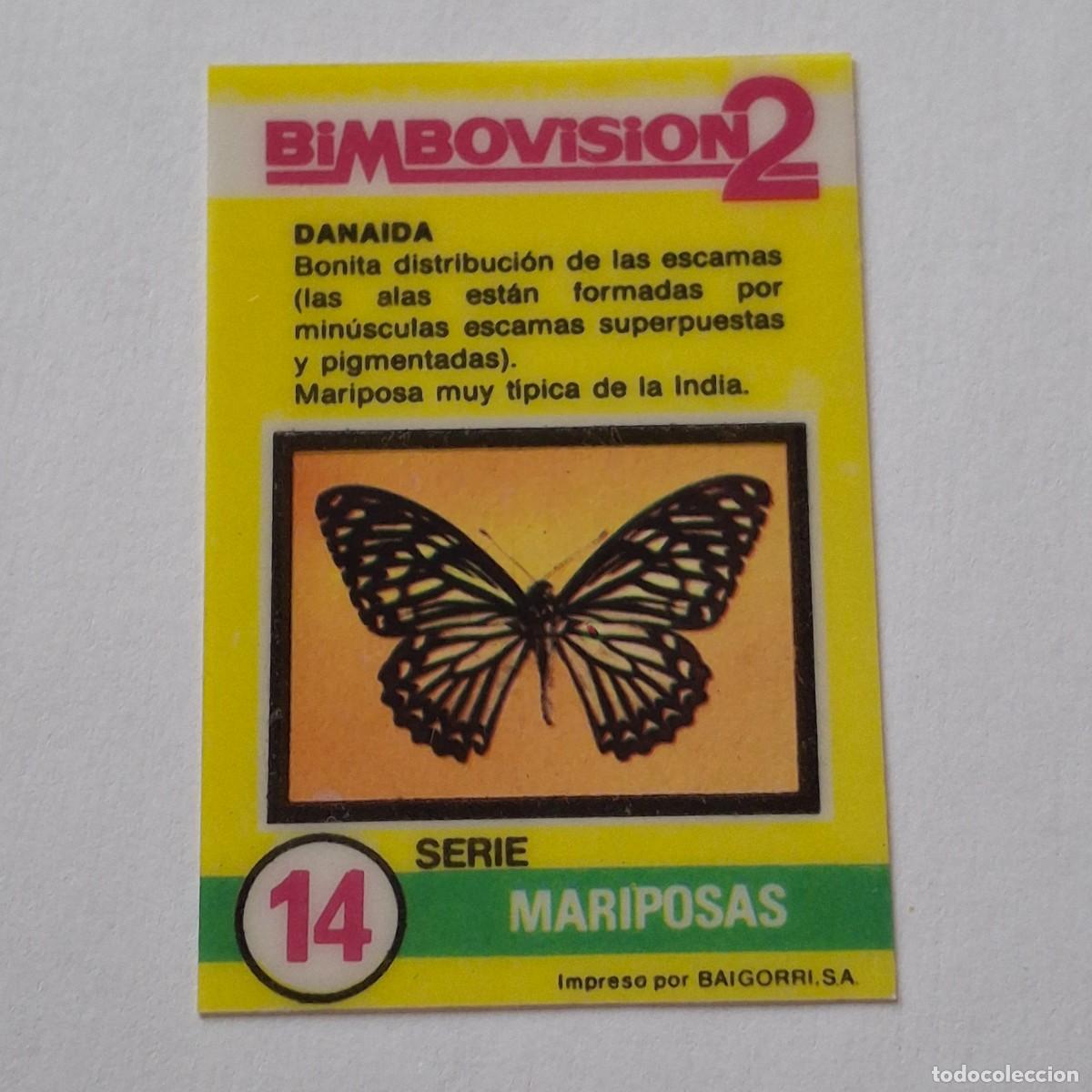 Coleccionismo Cromos antiguos: BIMBOVISION 2 - MARIPOSAS N&ordm; 14 - DANAIDA - BIMBO CROMO DIAPOSITIVA