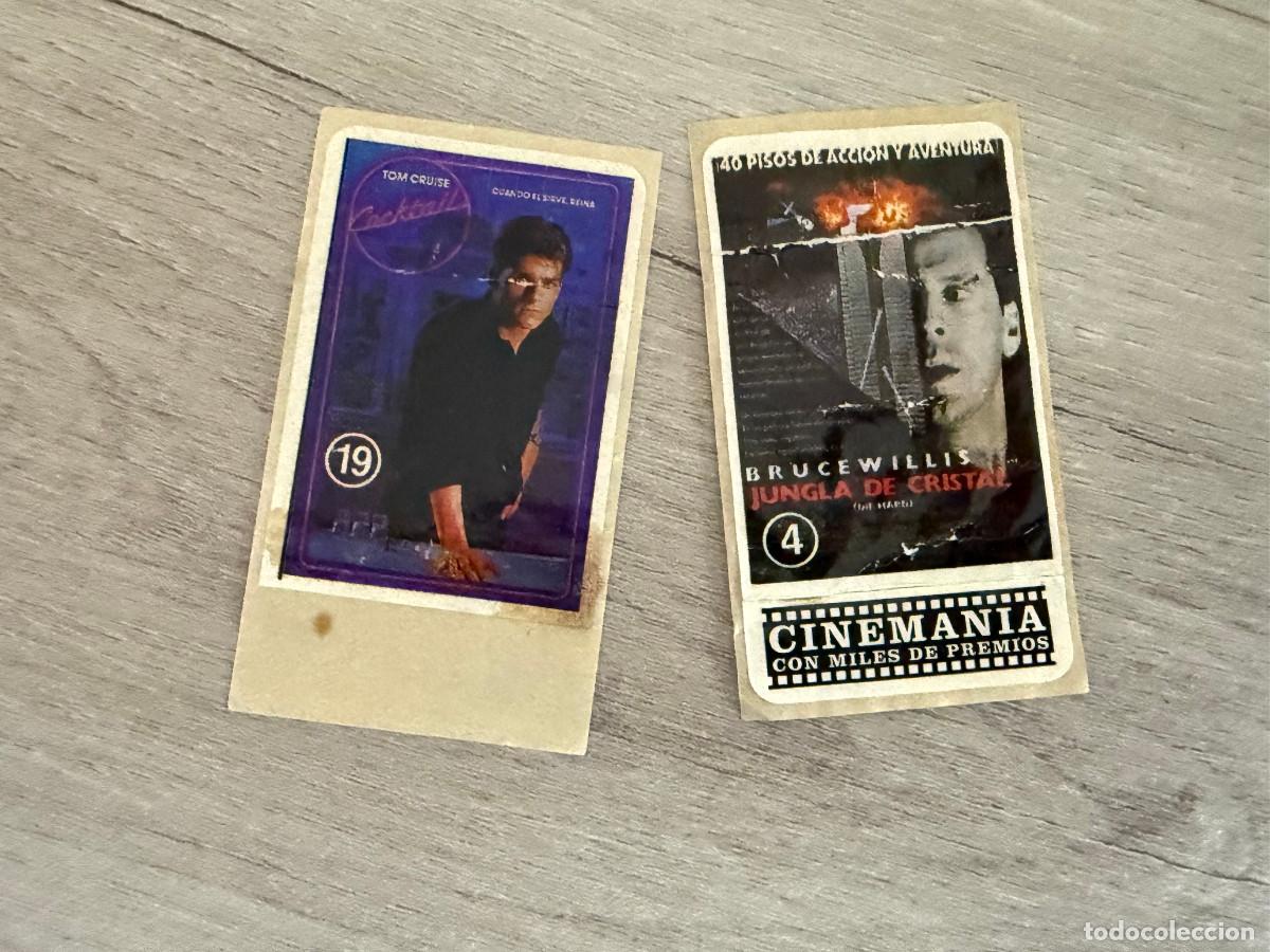 Coleccionismo Cromos antiguos: 2 cromos chicle Cine Man&iacute;a - 4 y 19