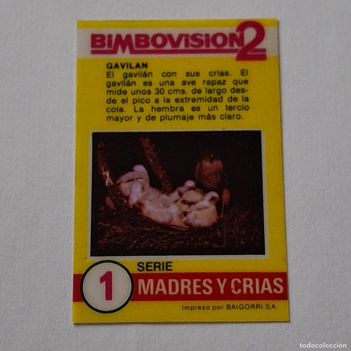 Coleccionismo Cromos antiguos: BIMBOVISION 2 - SERIE MADRES Y CRIAS N&ordm; 1 - GAVILAN - BIMBO CROMO DIAPOSITIVA