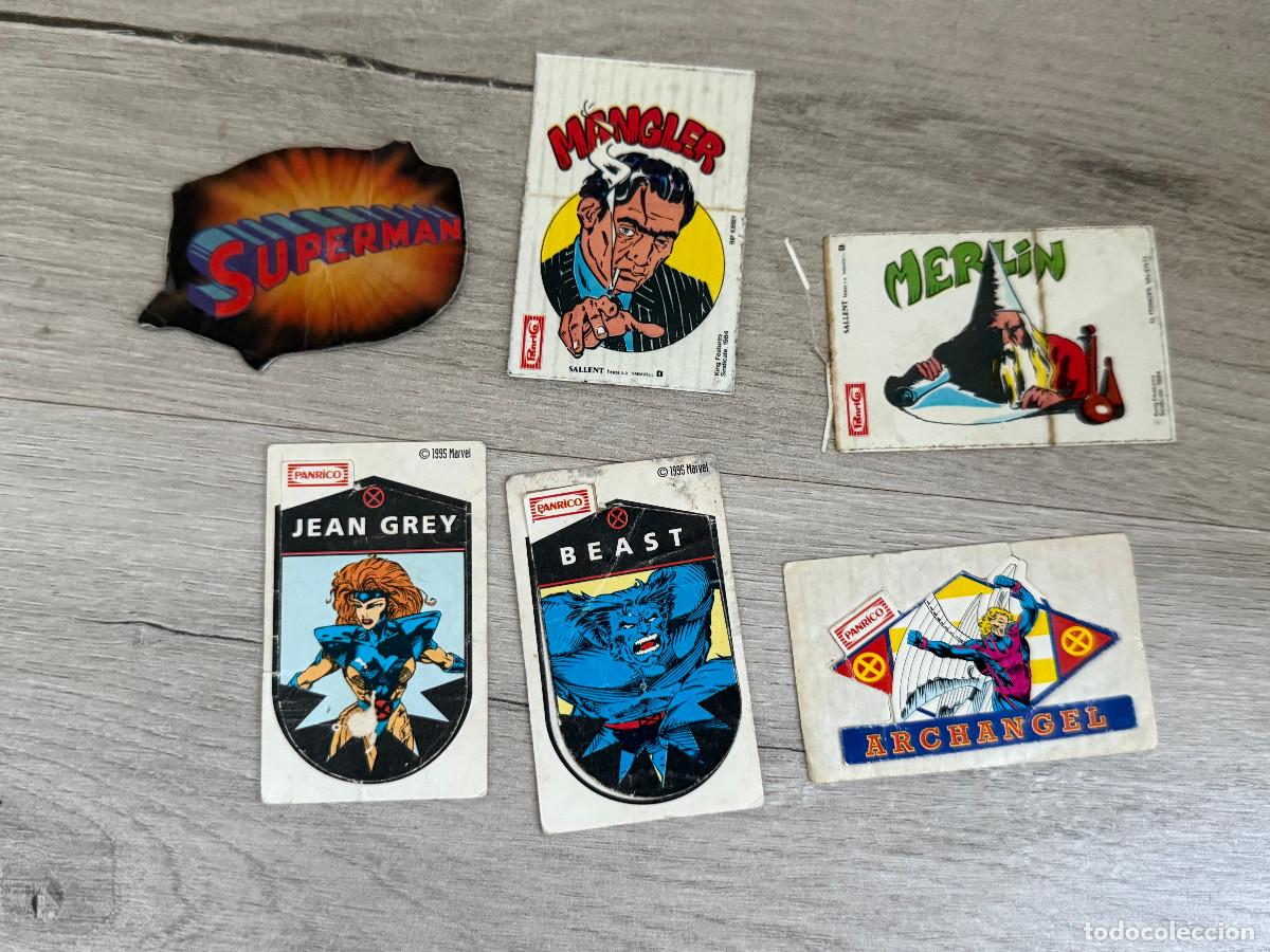 Coleccionismo Cromos antiguos: 6 cromos c&oacute;mic y superh&eacute;roes de Panrico