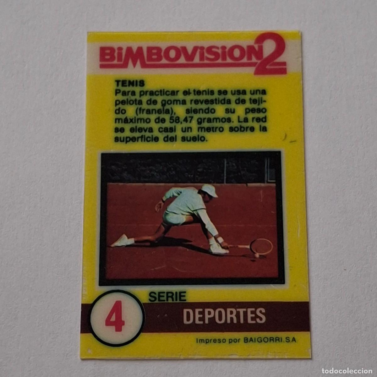 Coleccionismo Cromos antiguos: BIMBOVISION 2 - SERIE DEPORTES N&ordm; 4 - TENIS - BIMBO CROMO DIAPOSITIVA