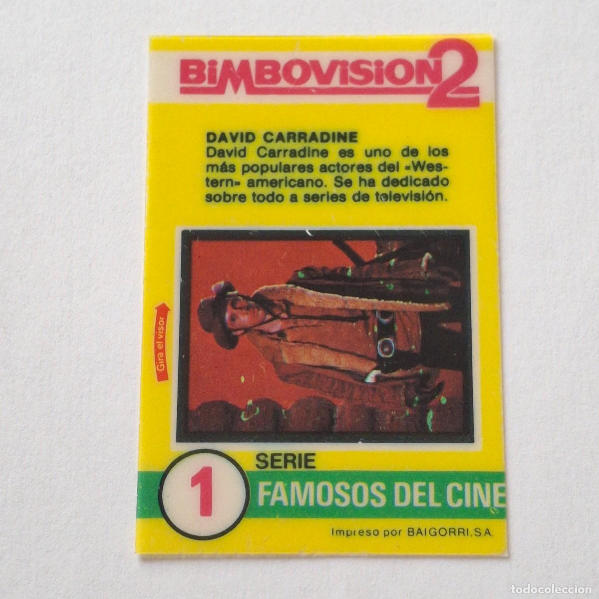 Coleccionismo Cromos antiguos: BIMBOVISION 2 - SERIE FAMOSOS DEL CINE N&ordm; 1 - DAVID CARRADINE - BIMBO CROMO DIAPOSITIVA