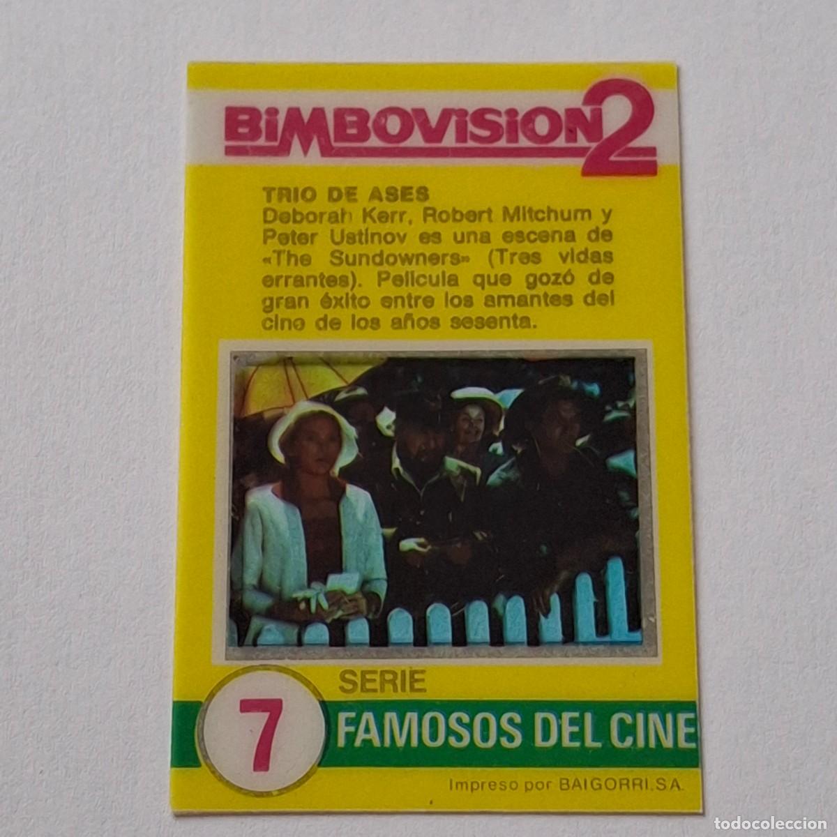 Coleccionismo Cromos antiguos: BIMBOVISION 2 - SERIE FAMOSOS DEL CINE N&ordm; 7 - TRIO DE ASES - BIMBO CROMO DIAPOSITIVA