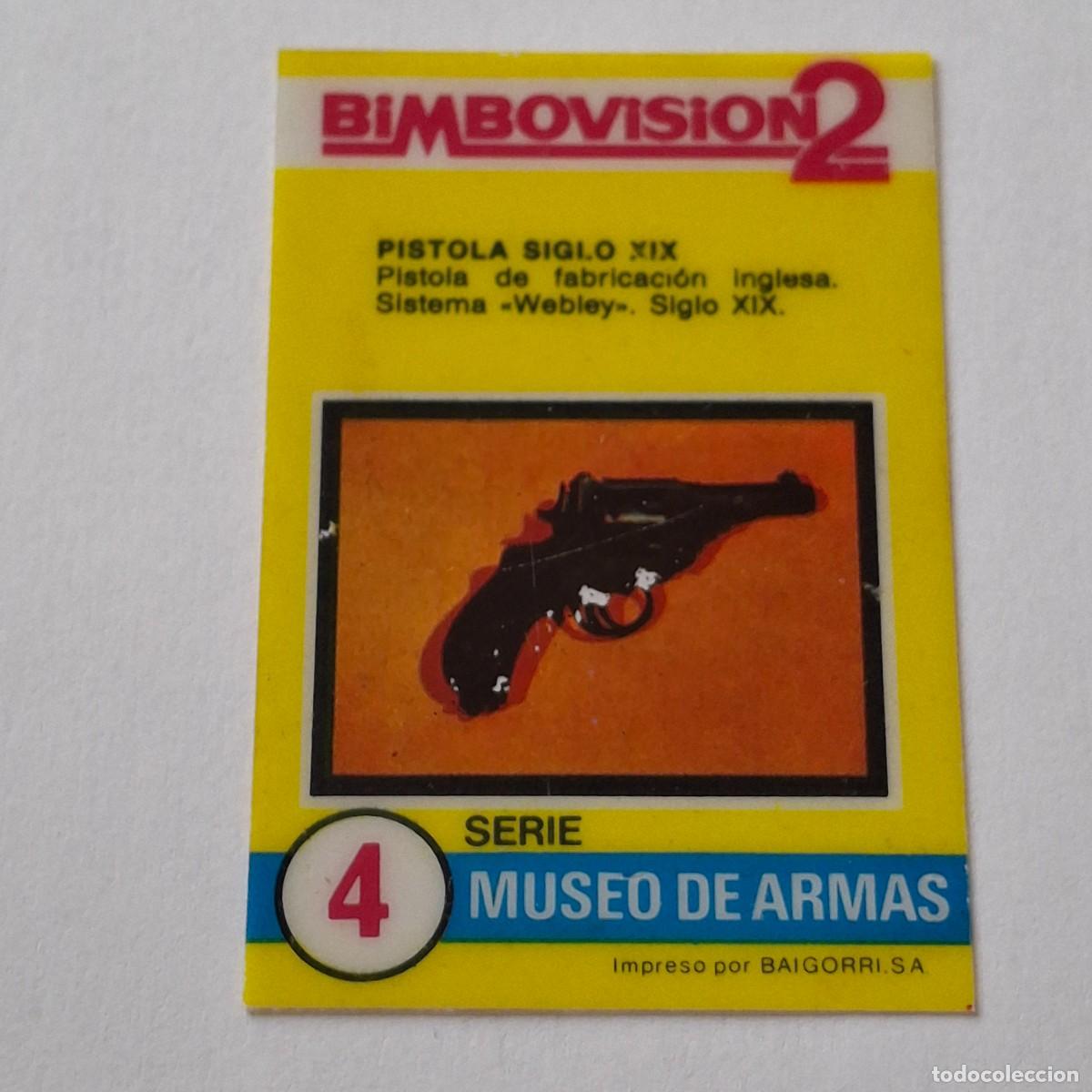Coleccionismo Cromos antiguos: BIMBOVISION 2 - SERIE MUSEO DE ARMAS N&ordm; 4 - PISTOLA SIGLO XIX - BIMBO CROMO DIAPOSITIVA