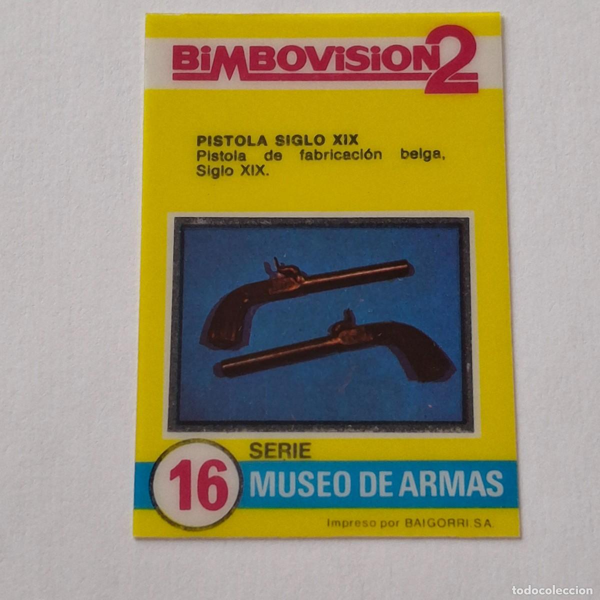 Coleccionismo Cromos antiguos: BIMBOVISION 2 - SERIE MUSEO DE ARMAS N&ordm; 16 - PISTOLA SIGLO XIX - BIMBO CROMO DIAPOSITIVA