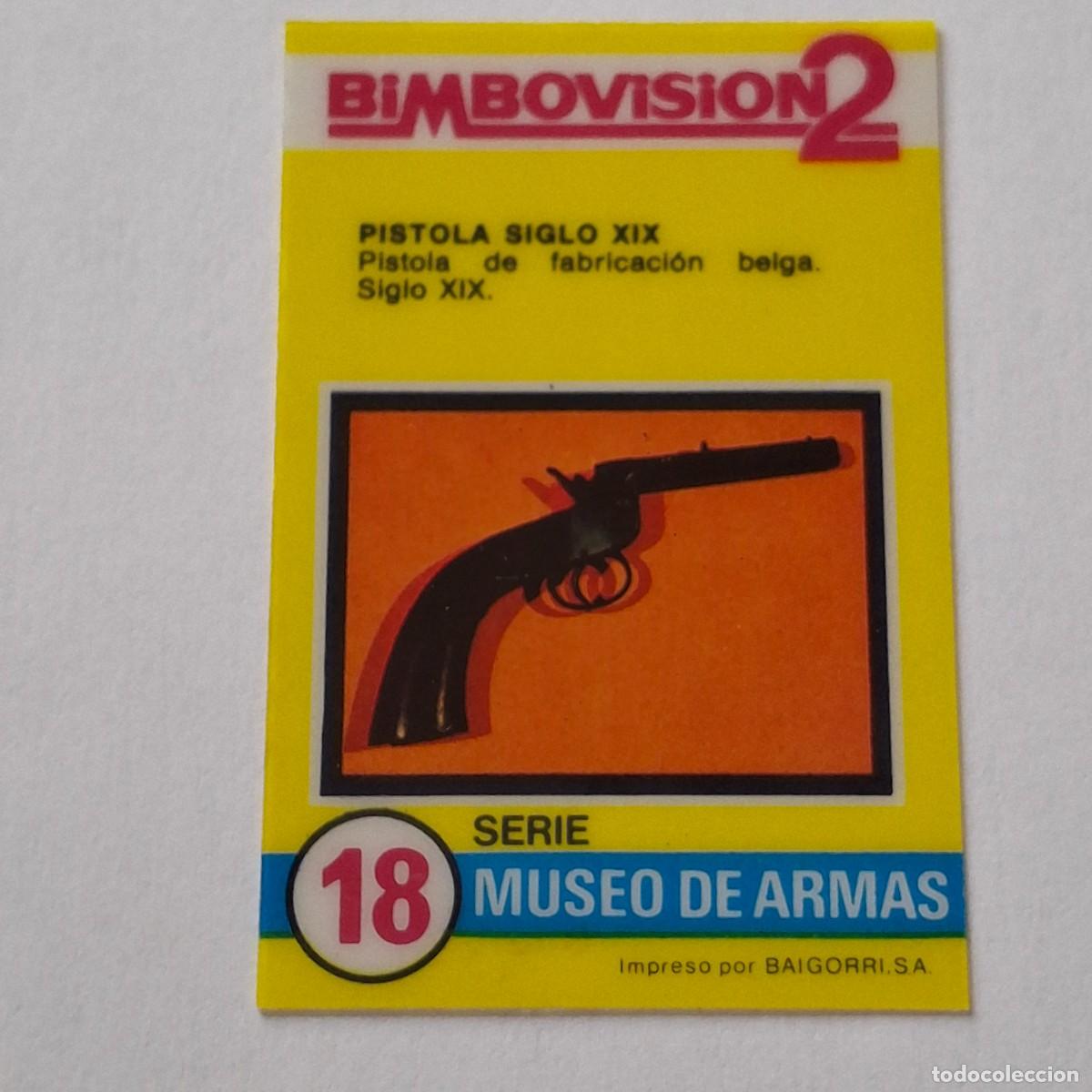 Coleccionismo Cromos antiguos: BIMBOVISION 2 - SERIE MUSEO DE ARMAS N&ordm; 18 - PISTOLA SIGLO XIX - BIMBO CROMO DIAPOSITIVA
