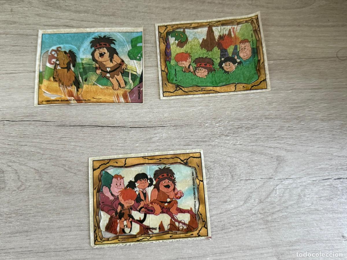 Coleccionismo Cromos antiguos: 3 cromos Los Peque&ntilde;os Picapiedra de Panrico