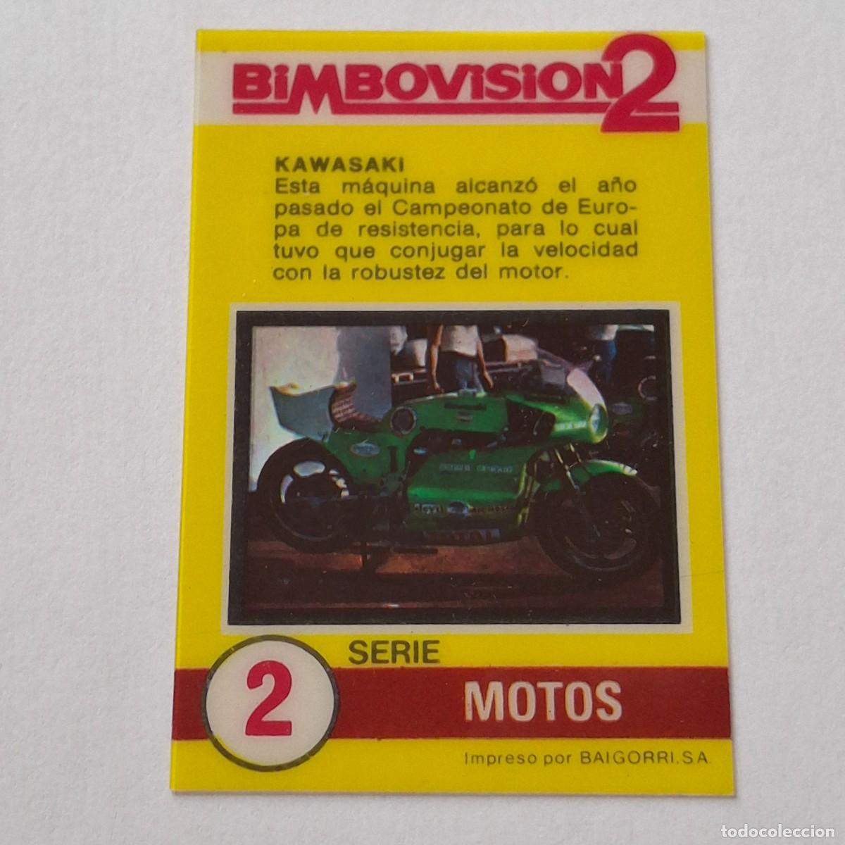Coleccionismo Cromos antiguos: BIMBOVISION 2 - SERIE MOTOS N&ordm; 2 - KAWASAKI - BIMBO CROMO DIAPOSITIVA MOTO MOTOCICLISMO