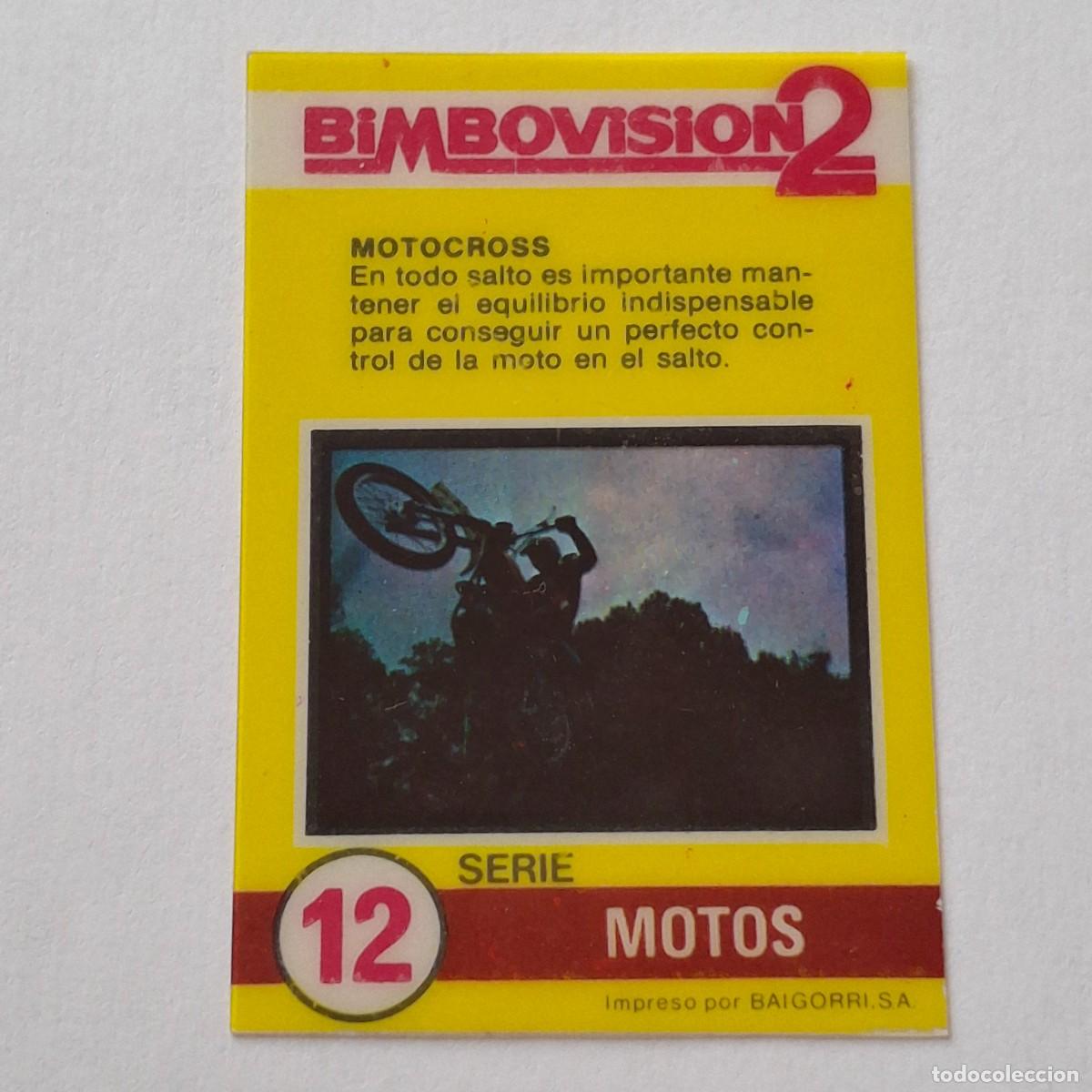 Coleccionismo Cromos antiguos: BIMBOVISION 2 - SERIE MOTOS N&ordm; 12 - MOTOCROSS - BIMBO CROMO DIAPOSITIVA MOTO MOTOCICLISMO