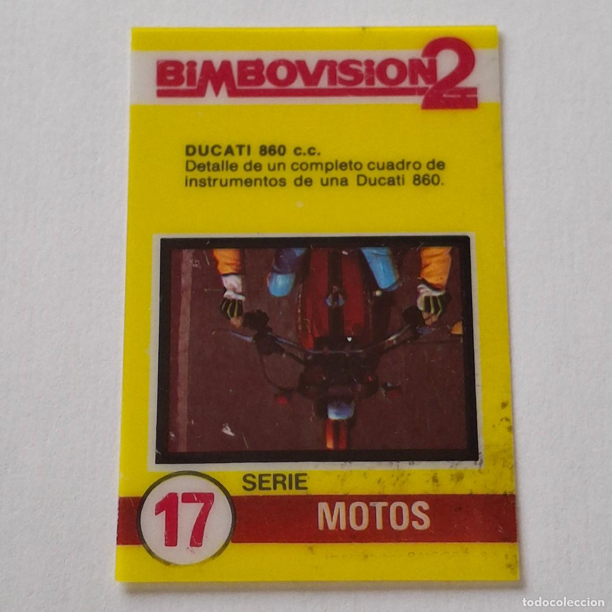Coleccionismo Cromos antiguos: BIMBOVISION 2 - SERIE MOTOS N&ordm; 17 - DUCATI 860 - BIMBO CROMO DIAPOSITIVA MOTO MOTOCICLISMO
