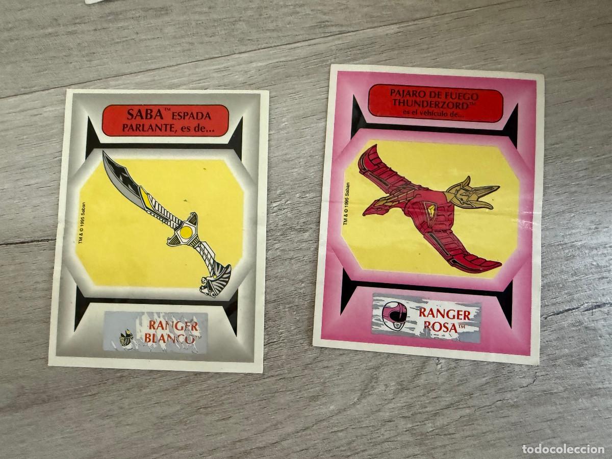 Coleccionismo Cromos antiguos: 2 cromos Powe Rangers Super Poderes de Panrico