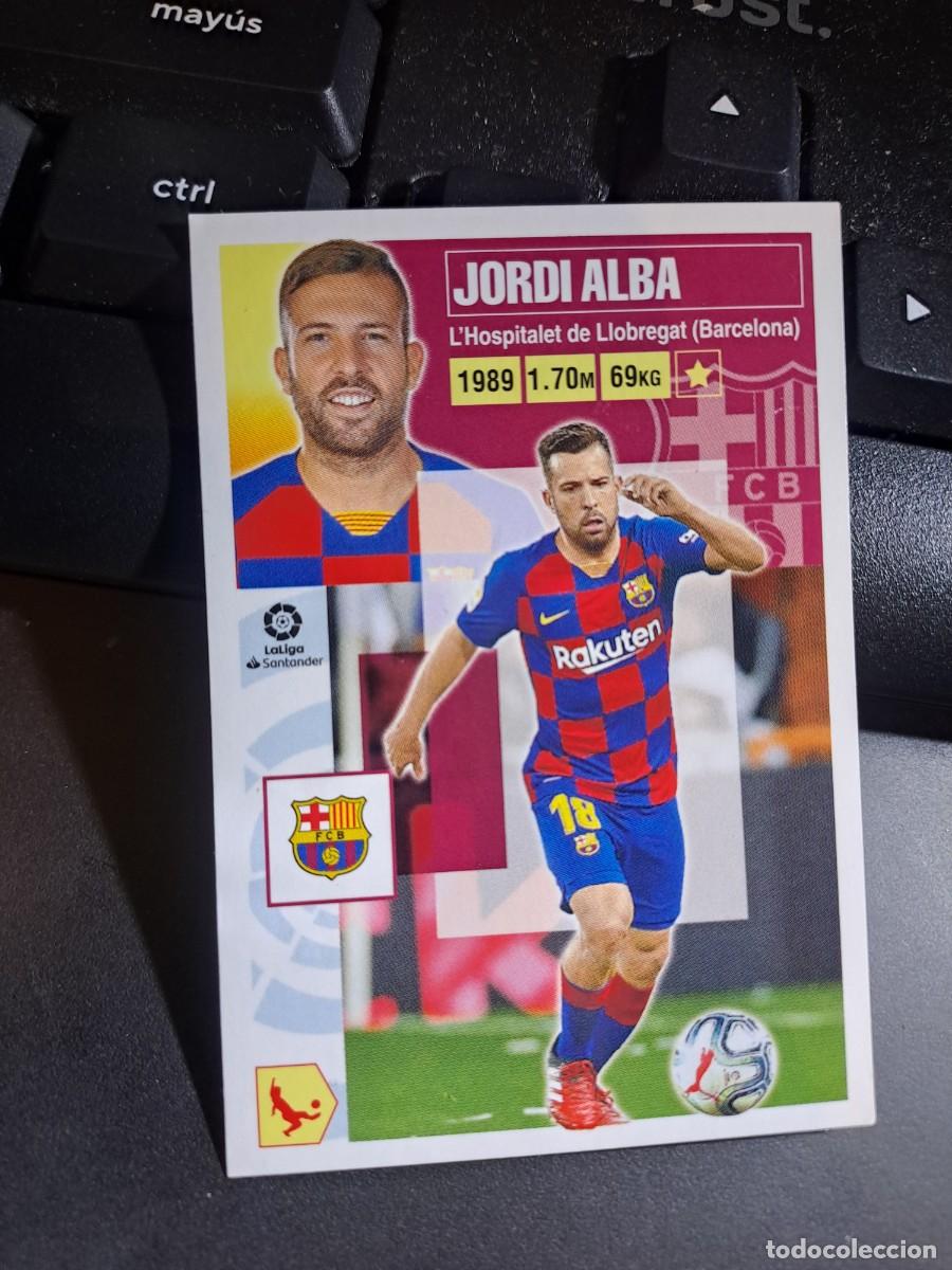 Coleccionismo Cromos antiguos: CROMO JORDI ALBA 10 BARCELONA LIGA 2020 2021 20 21 ESTE PANINI NUNCA PEGADO