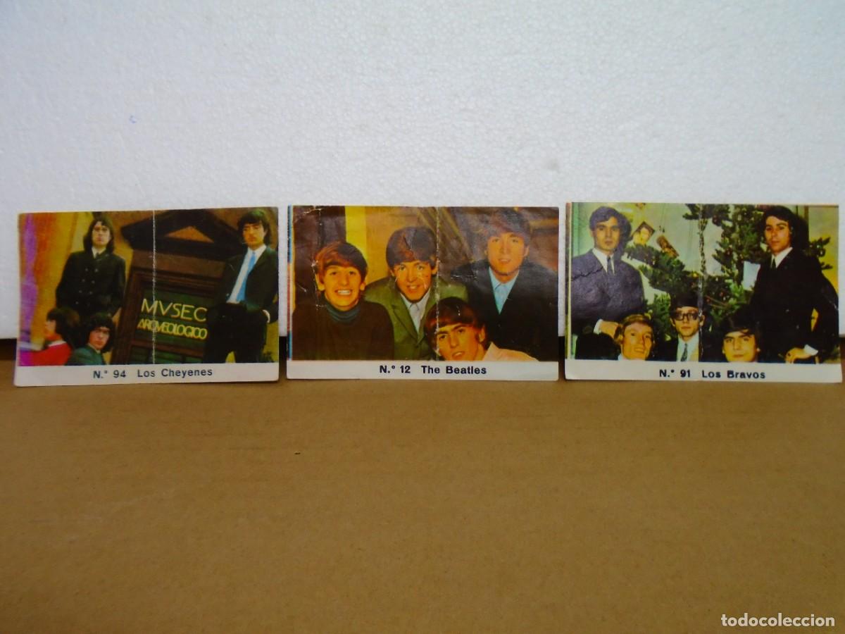 Coleccionismo Cromos antiguos: CROMOS/PIPAS SON SANCHEZ,A&Ntilde;OS 60/LOTE DE 3 CROMOS CONJUNTO MUSICALES.