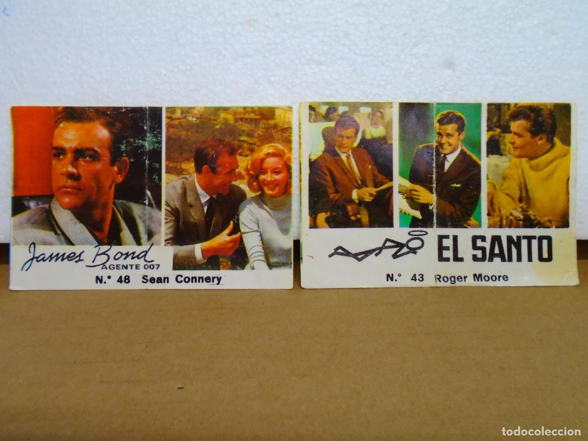 Coleccionismo Cromos antiguos: CROMOS/PIPAS SON SANCHEZ,A&Ntilde;OS 60/ JAMES BOND(AGENTE 007)- EL SANTO.
