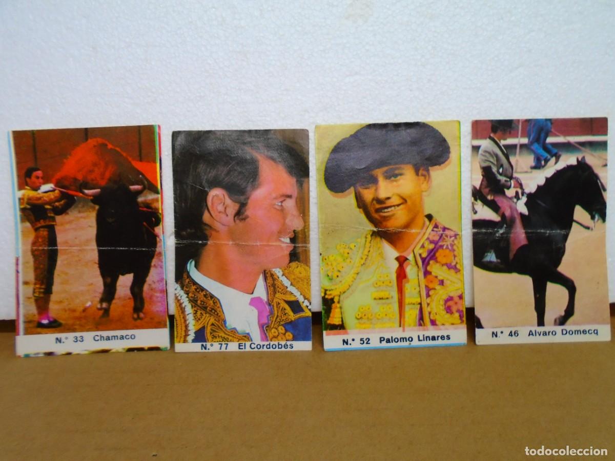 Coleccionismo Cromos antiguos: CROMOS/PIPAS SON SANCHEZ,A&Ntilde;OS 60/ LOTE DE 4 CROMOS DE TOREROS.