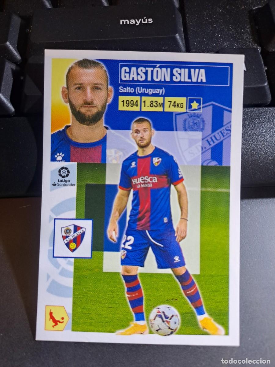 Coleccionismo Cromos antiguos: CROMO GASTON SILVA 5 HUESCA LIGA 2020 2021 20 21 ESTE PANINI NUNCA PEGADO