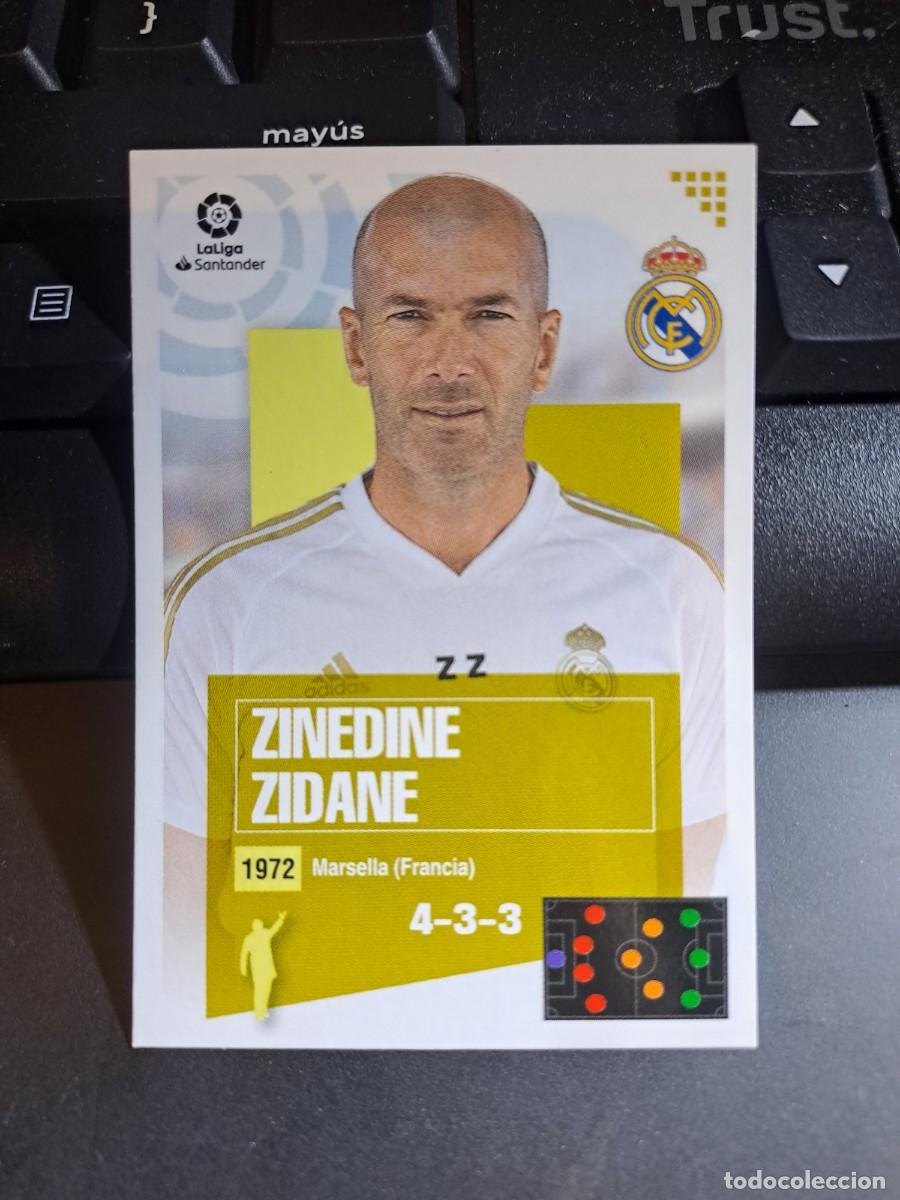 Coleccionismo Cromos antiguos: CROMO ZINEDINE ZIDANE 1 ENTRENADOR REAL MADRID LIGA 2020 2021 20 21 ESTE PANINI NUNCA PEGADO