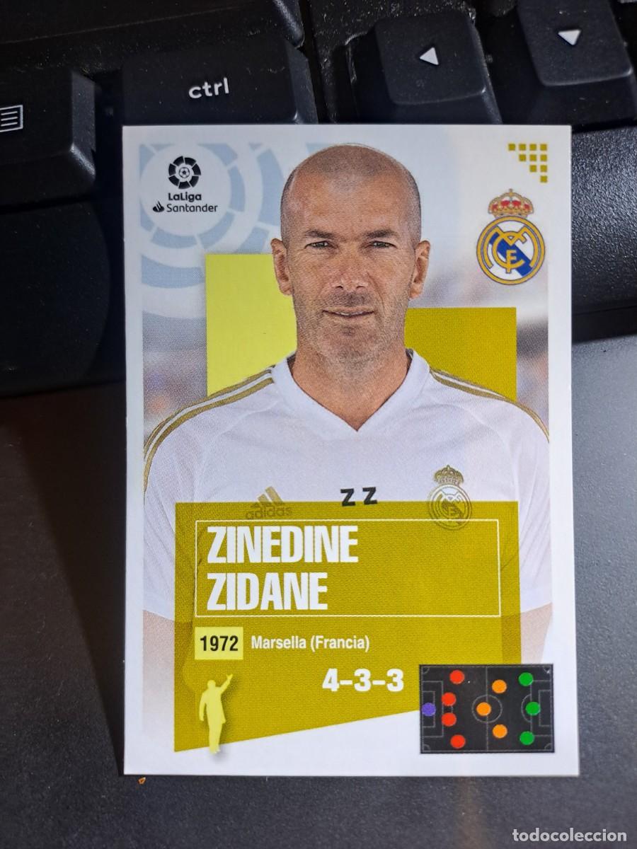 Coleccionismo Cromos antiguos: CROMO ZINEDINE ZIDANE 1 ENTRENADOR REAL MADRID LIGA 2020 2021 20 21 ESTE PANINI NUNCA PEGADO