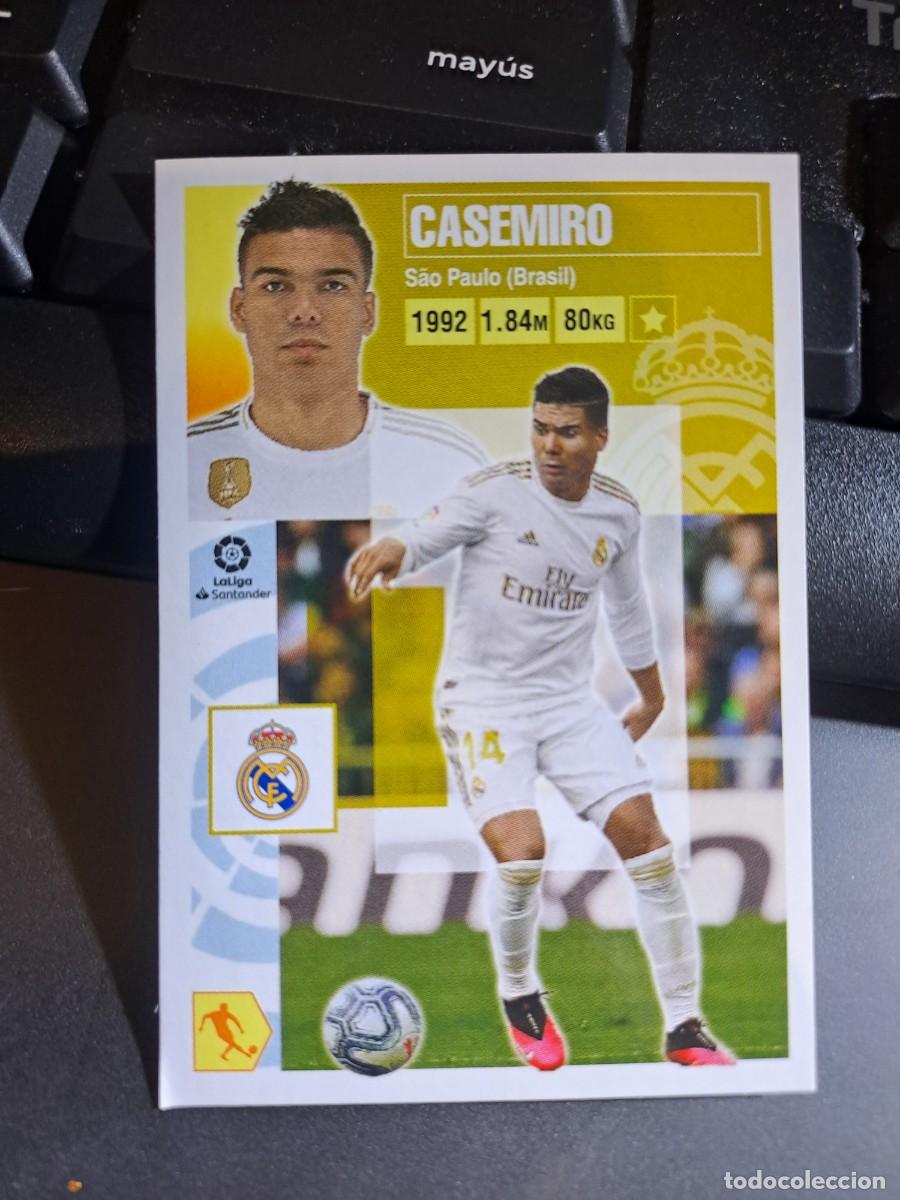 Coleccionismo Cromos antiguos: CROMO CASEMIRO 10 REAL MADRID LIGA 2020 2021 20 21 ESTE PANINI NUNCA PEGADO
