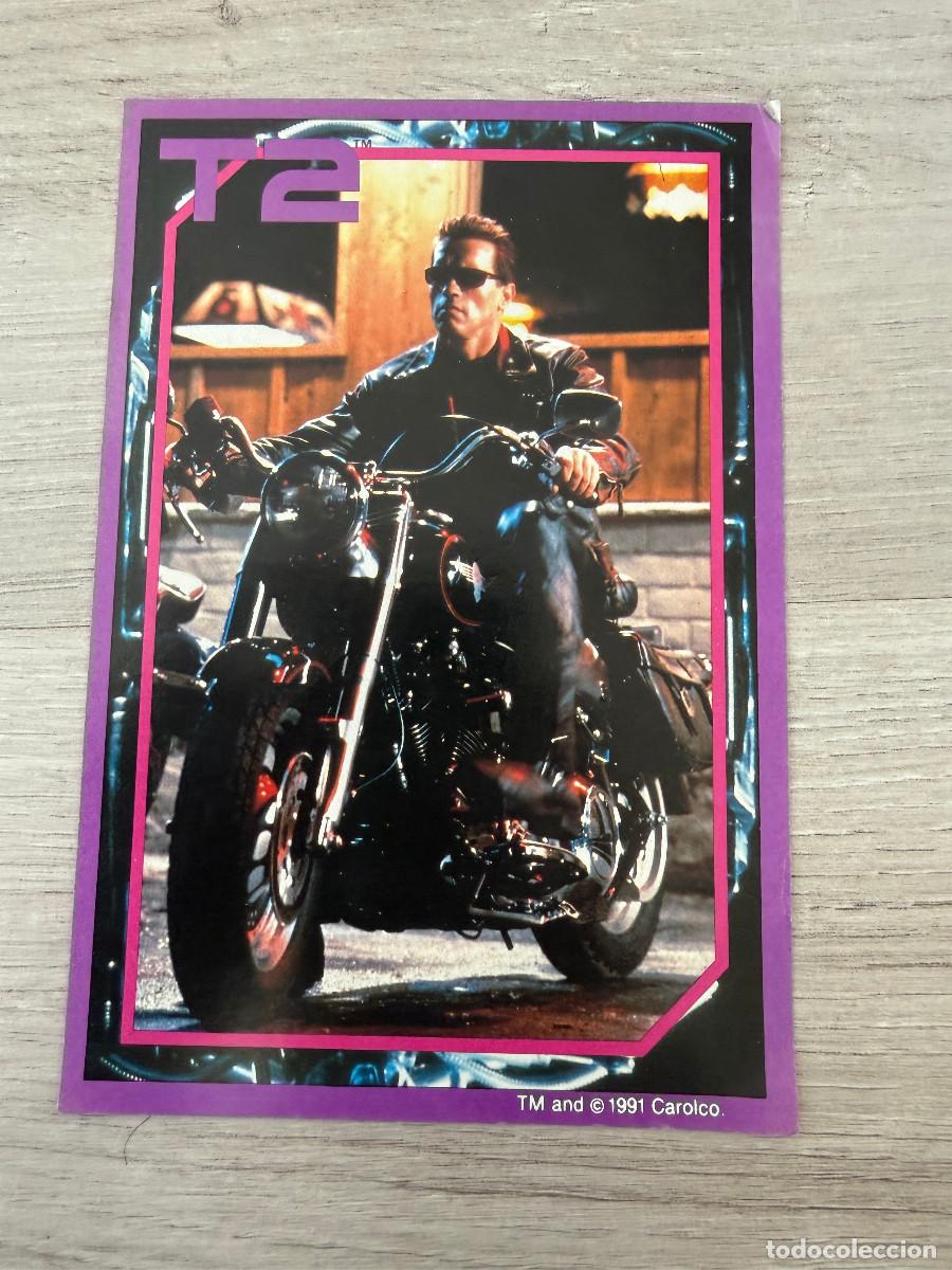 Coleccionismo Cromos antiguos: Premio chicle Terminator T2 - pegatina gigante
