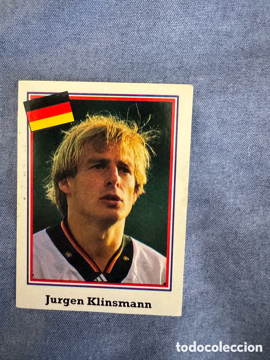 Coleccionismo Cromos antiguos: Jurgen Klinsman n&deg;154 - Euroflash World Cup USA 1994