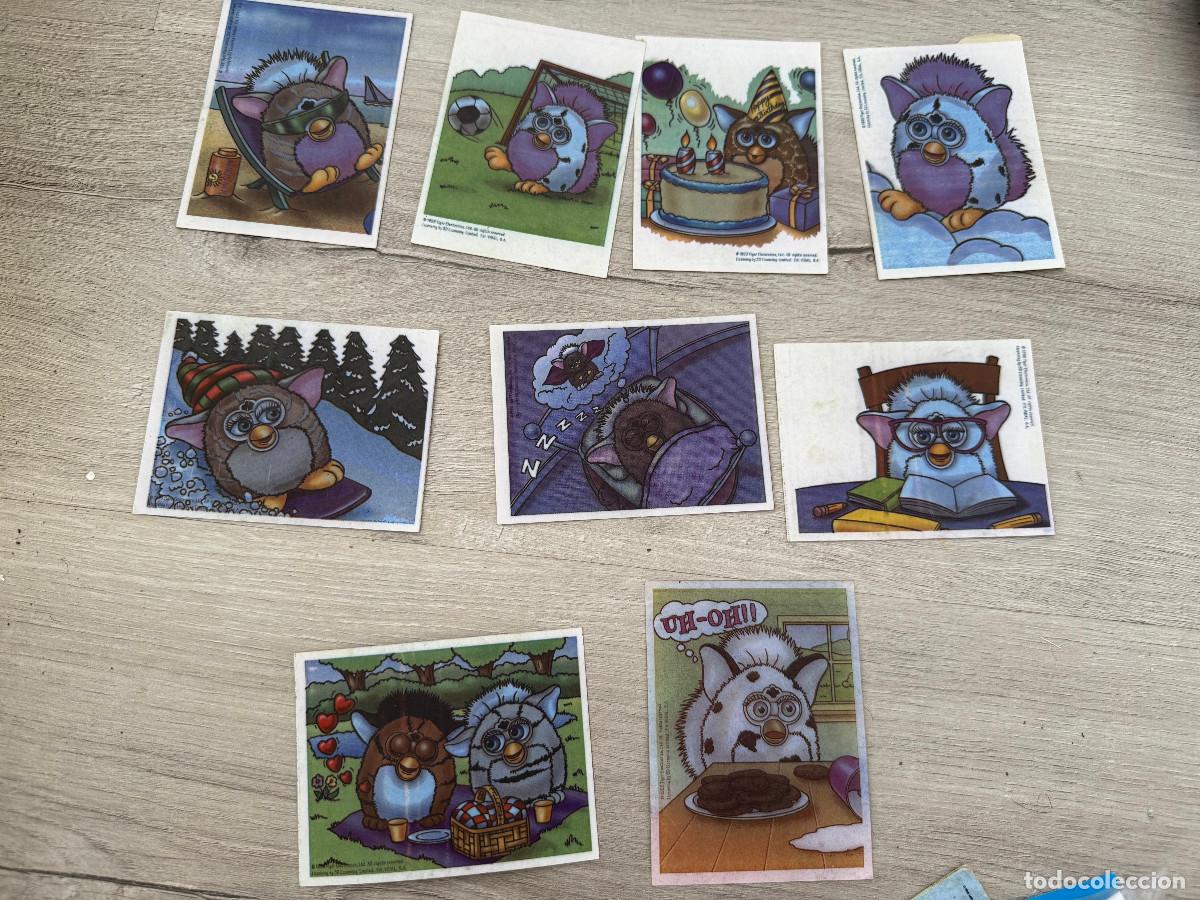 Coleccionismo Cromos antiguos: 9 Multi Pegatelas premio chicle Furby de Vidal