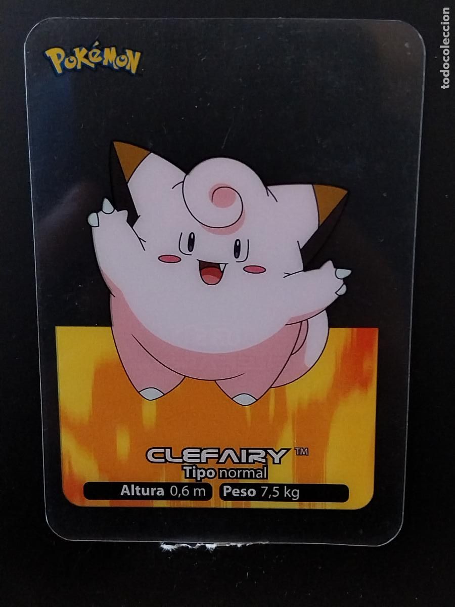 Collectionnisme Cartes &agrave; collectionner anciennes: POKEMON LAMINCARDS EDIBAS MC CROMO 035 CLEFAIRY A&Ntilde;O 2005 JUGADA ORIGINAL