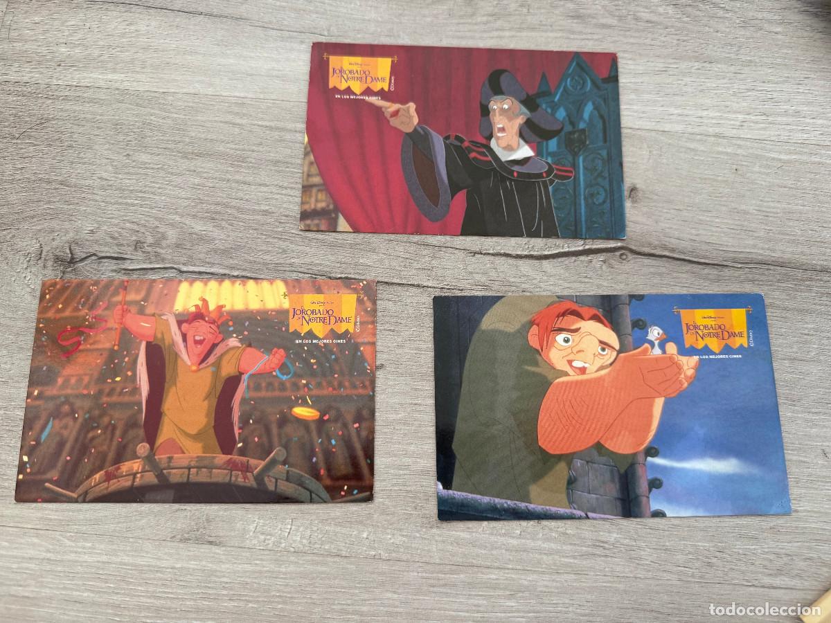 Coleccionismo Cromos antiguos: 3 postales Bimbo - Premio El Jorobado de Notre Dame