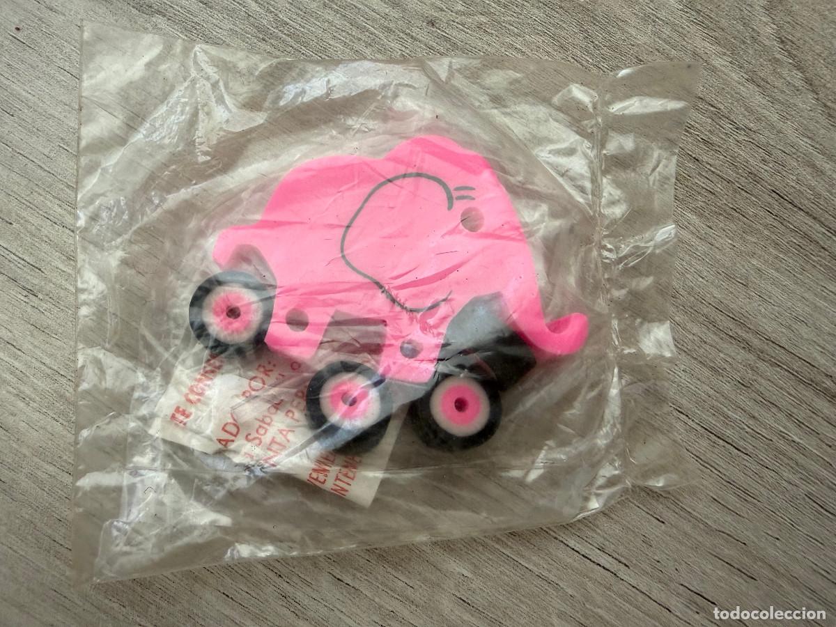Coleccionismo Cromos antiguos: Premio Panrico - Goma elefante con ruedas - en bolsa