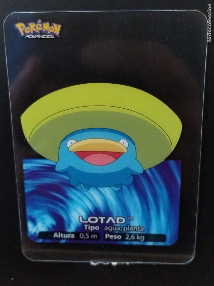 Coleccionismo Cromos antiguos: POKEMON LAMINCARDS EDIBAS MC CROMO 028 LOTAD A&Ntilde;O 2005 JUGADA ORIGINAL