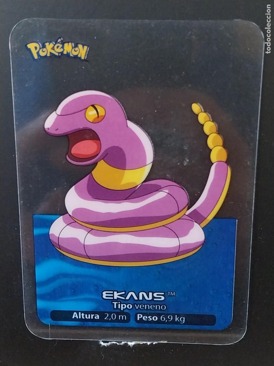 Coleccionismo Cromos antiguos: POKEMON LAMINCARDS EDIBAS MC CROMO 023 EKANS A&Ntilde;O 2005 JUGADA ORIGINAL