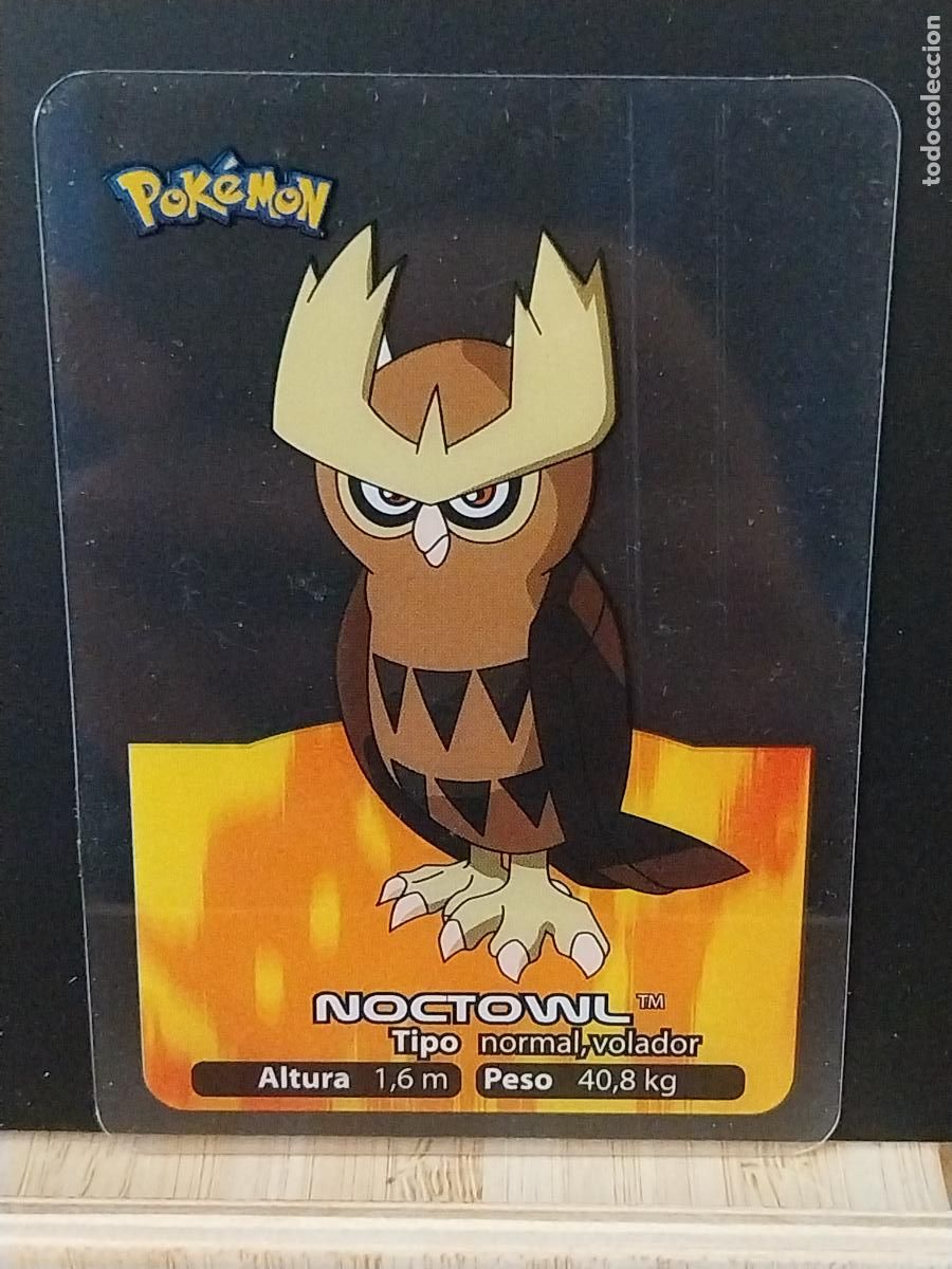 Coleccionismo Cromos antiguos: POKEMON LAMINCARDS EDIBAS MC CROMO 013 NOCTOWL A&Ntilde;O 2006 JUGADA ORIGINAL